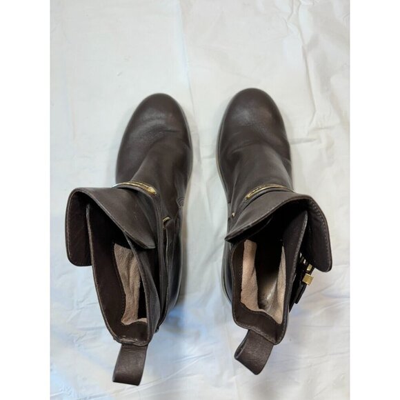 Michael Kors Arley Ankle Boots  Size 6 M Leather Buckle Strap - Picture 3 of 14